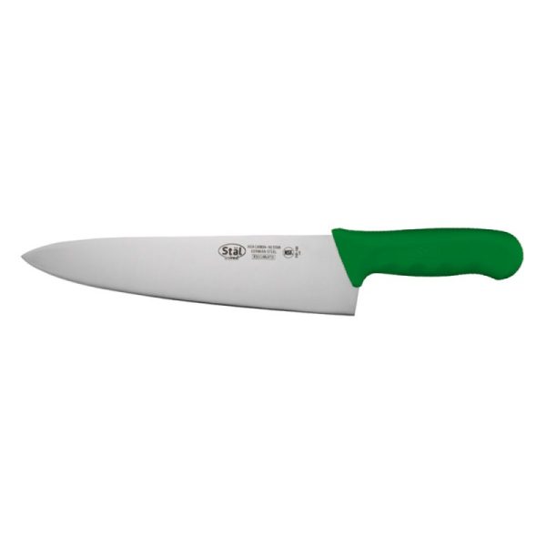 Cuchillo Cocina Mango Verde 25 Cm Staall Winco