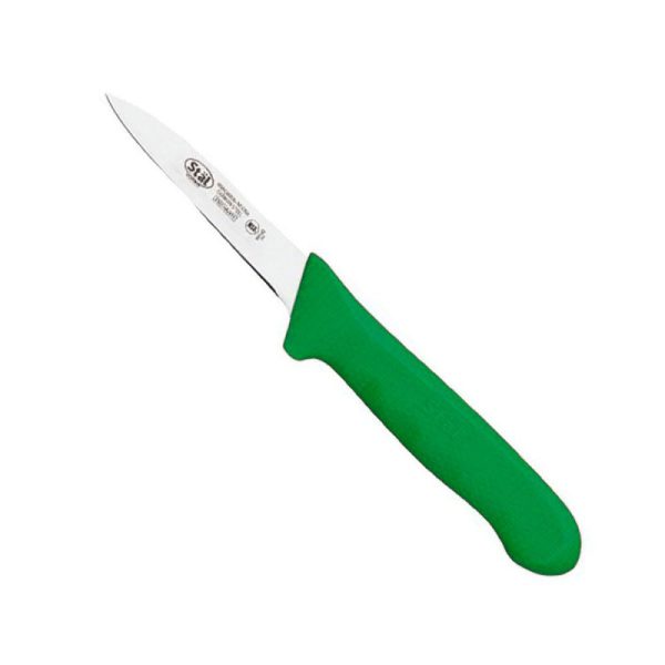 Cuchillo Puntilla Mango Verde 8 Cm Staal Winco