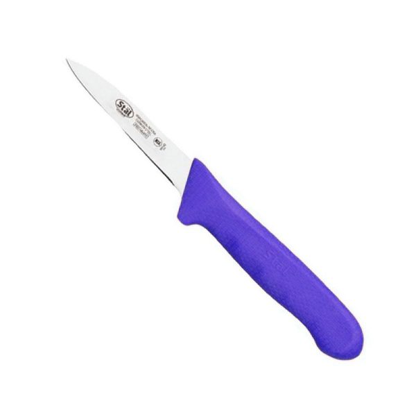 Cuchillo Puntilla Mango Morado 8 Cm Staal Winco