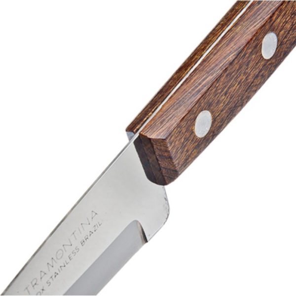 Cuchillo Verdura 13 Cm Mango de Madera Tramontina - Imagen 2