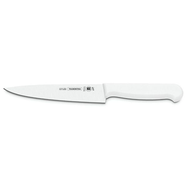 Cuchillo Cocina 25 Cm Mango Blanco Tramontina