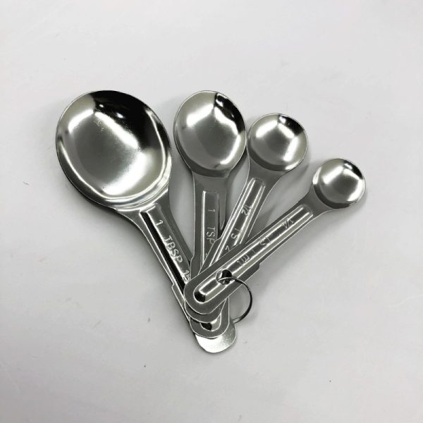 Set 4 Cucharas Medir Reposteria Acero Inox