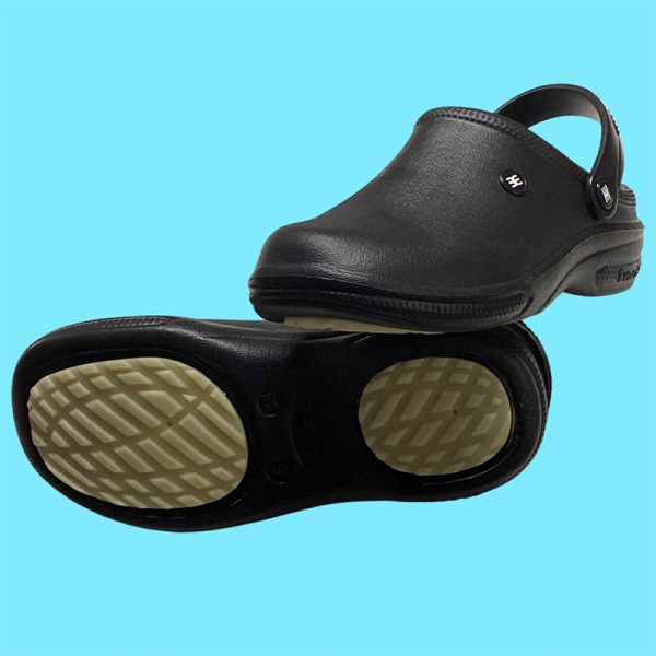 Zueco Pantina Suela antideslizante Con Correa No. 38 Negro Evacol