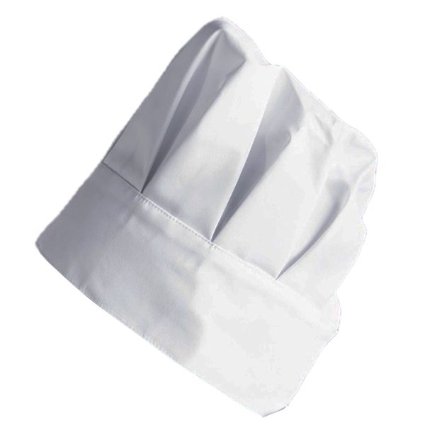 Gorro Chef Mediano Blanco Pretina Ancha LB