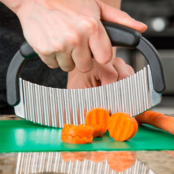 Cuchillo Medialuna Corte Ondeado Tablecraft - Imagen 2