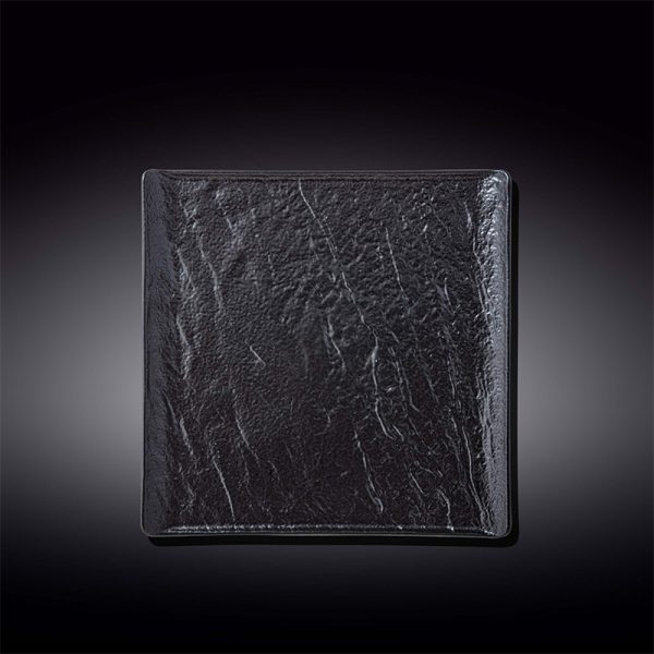 Plato Cuadrado 21,5 x 21,5 Cm SlateStone by Wilmax