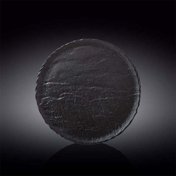 Plato Redondo Bajo 25,5 Cm SlateStone by Wilmax