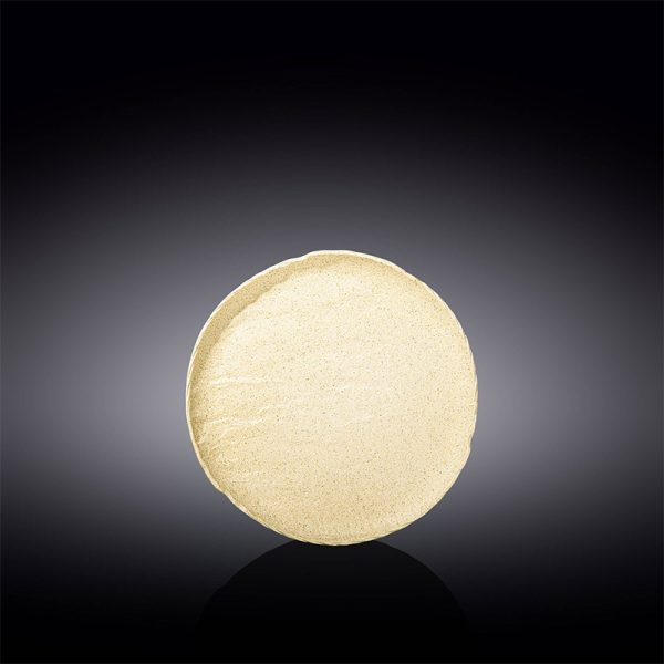 Plato Redondo Bajo 15,5 Cm SandStone by Wilmax