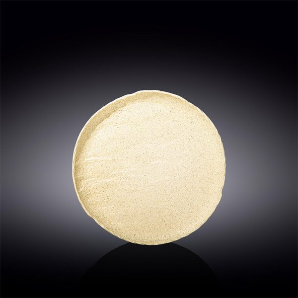 Plato Redondo Bajo 20,5 Cm SandStone by Wilmax