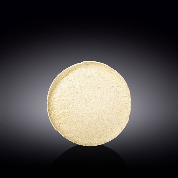Plato Redondo Bajo 23 Cm SandStone by Wilmax