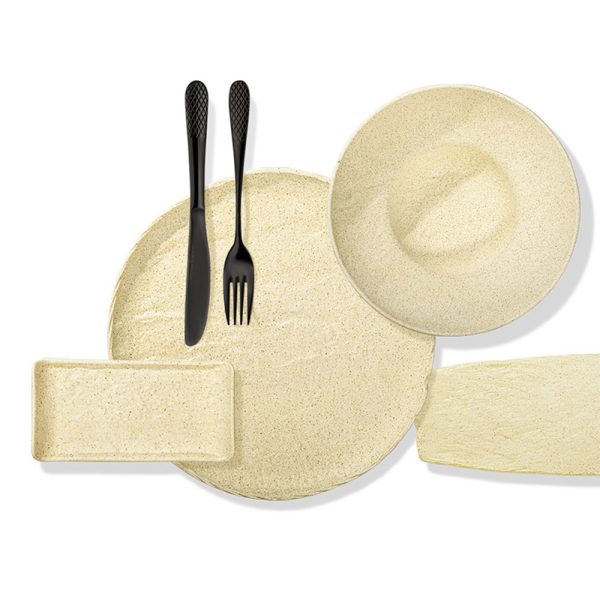 Plato Redondo Bajo 23 Cm SandStone by Wilmax - Imagen 2