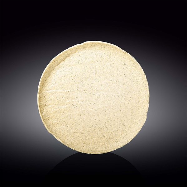 Plato Redondo Bajo 25,5 Cm SandStone by Wilmax