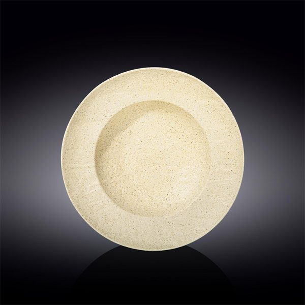 Plato Redondo Hondo 25,5 Cm SandStone by Wilmax