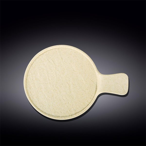 Plato Servir Pizza Con Mango 30,5 x 21,5 Cm SandStone by Wilmax