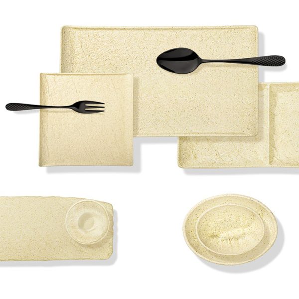 Plato Servir Pizza Con Mango 30,5 x 21,5 Cm SandStone by Wilmax - Imagen 2