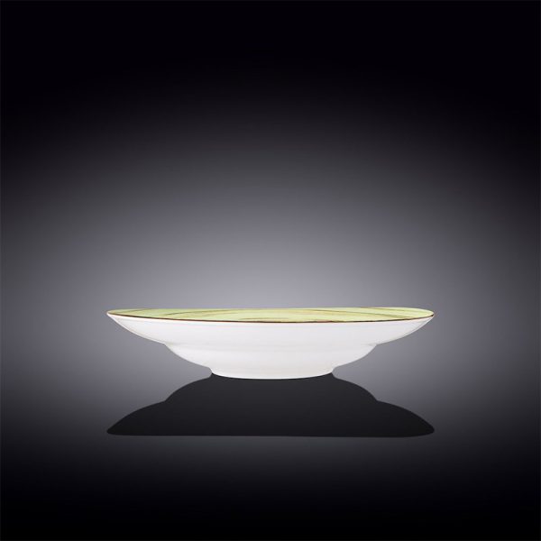 Plato Redondo Hondo 25,5 Cm Spiral Pistachio Wilmax Boom Color - Imagen 3