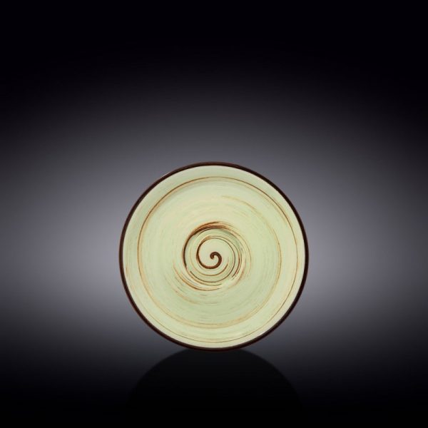 Taza Té 300 Ml c/Platillo Spiral Pistachio Wilmax Boom Color - Imagen 2