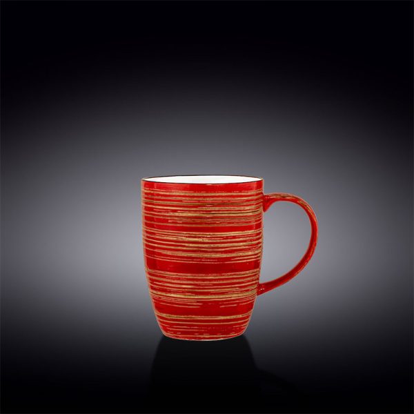 Tazón Mug 460 Ml Spiral Red Wilmax Boom Color
