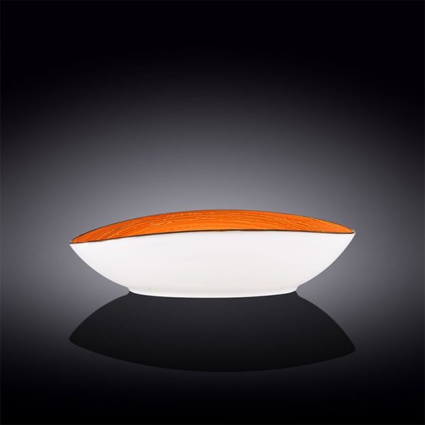 Fuente Ovalada Alta 30 cm Spiral Orange Wilmax Boom Color - Imagen 3