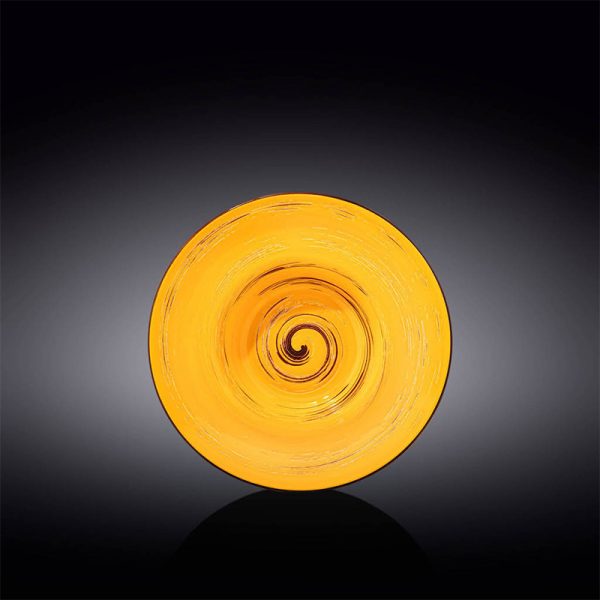 Fuente Redonda Profunda 20 Cm Spiral Yellow Wilmax Boom Color