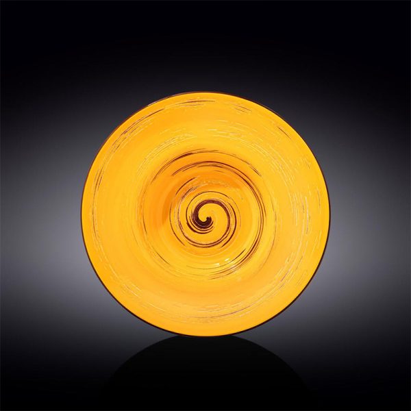 Fuente Redonda Profunda 25,5 Cm Spiral Yellow Wilmax Boom Color