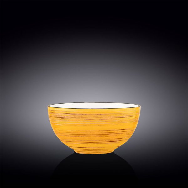 Bowl 19 Cm Spiral Yellow Wilmax Boom Color