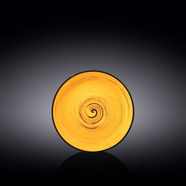 Taza Té 300 Ml c/Platillo Spiral Yellow Wilmax Boom Color - Imagen 2