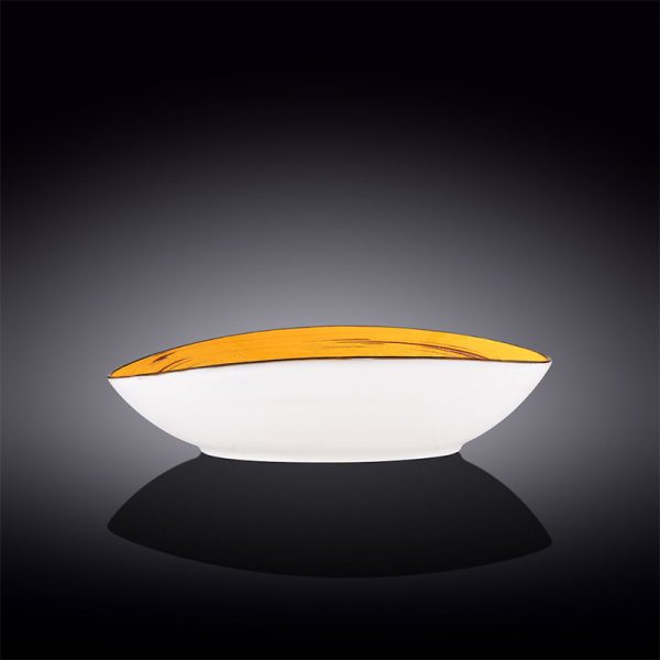 Fuente Ovalada Alta 30 cm Spiral Yellow Wilmax Boom Color - Imagen 3