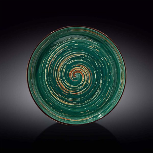 Fuente Redonda Baja 28 Cm Spiral Green Wilmax Boom Color