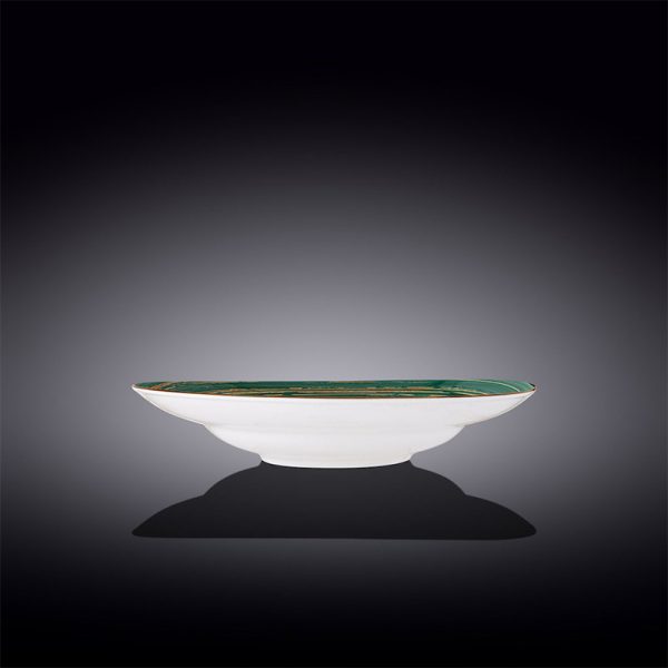 Plato Redondo Hondo 25,5 Cm Spiral Green Wilmax Boom Color - Imagen 3