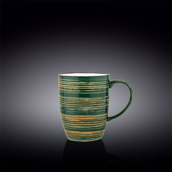 Tazón Mug 460 Ml Spiral Green Wilmax Boom Color
