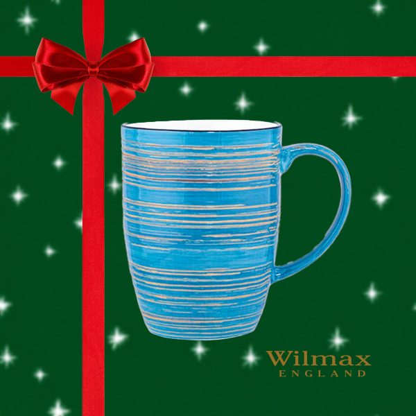 Tazón Mug 460 Ml Spiral Blue Wilmax Boom Color - Imagen 2
