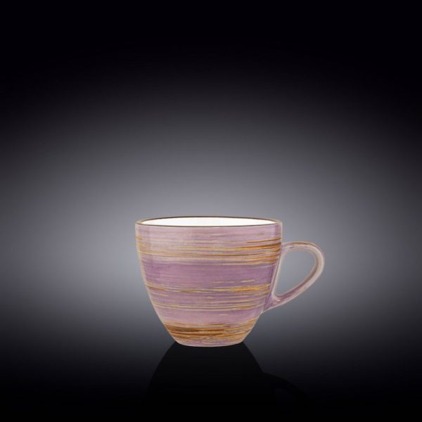 Taza Té c/Platillo 300 Ml Spiral Lavander Wilmax Boom Color