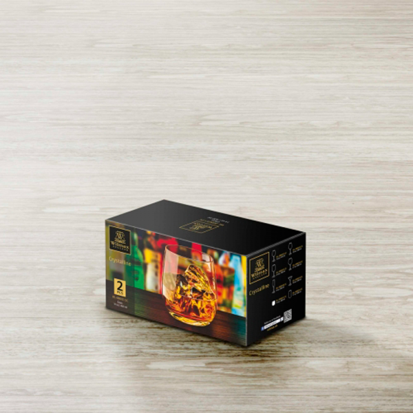 Juego 2 Vasos Rock 400 cc Crystalline Wilmax - Imagen 2