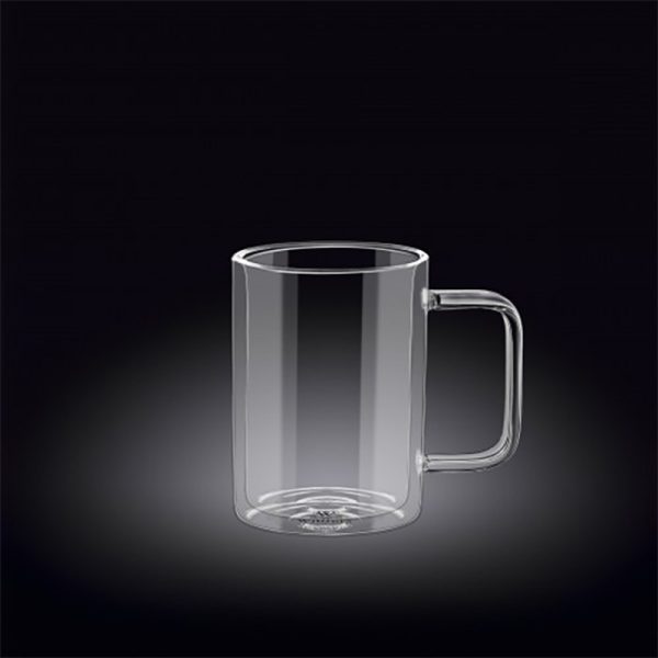 Mug 250 cc Doble Pared Thermo Glass Wilmax