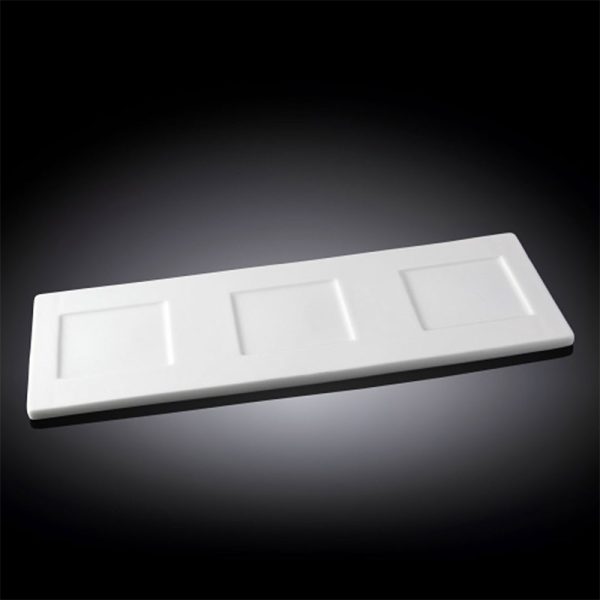 Plato Trilogía 36 x 13 cm Porcelana Wilmax