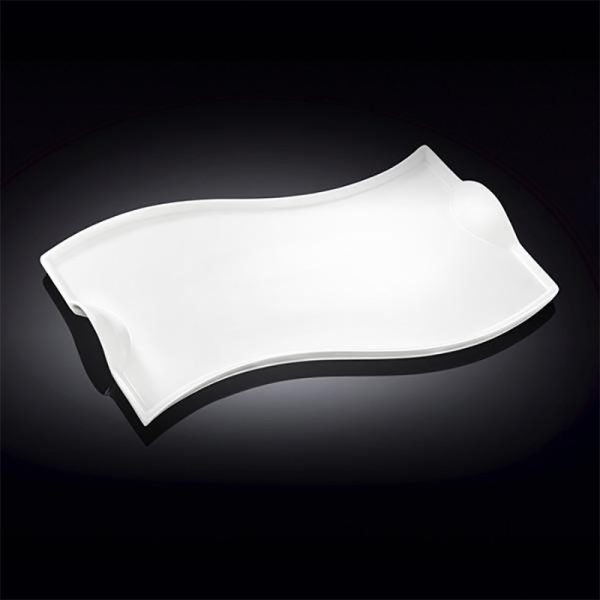 Plato Curve Wilmax 36X21 Cm