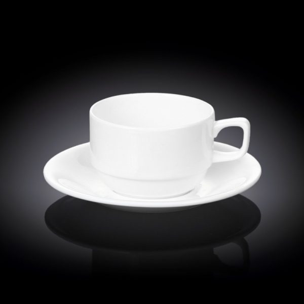 Taza Té Con Plato Wickford Wilmax 220 Cc