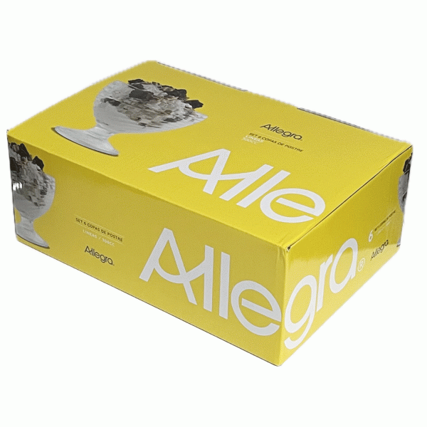 Set 6 Copas Helado 300 Ml Lineas Allegra - Imagen 2