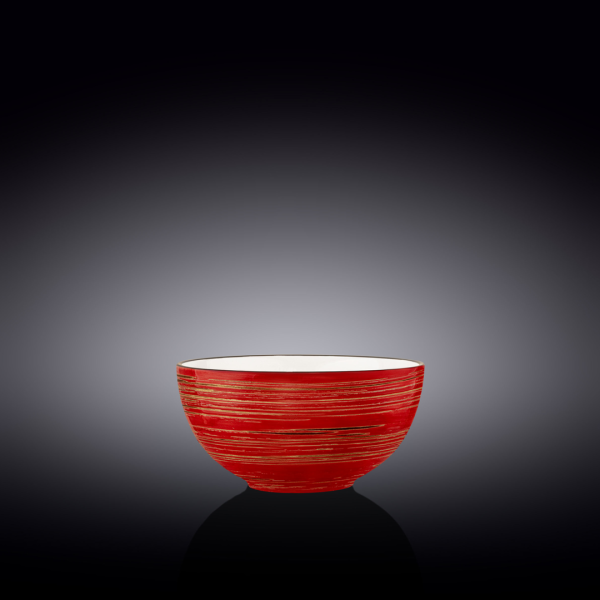Bowl Muesli 14 Cm Spiral Red by Wilmax