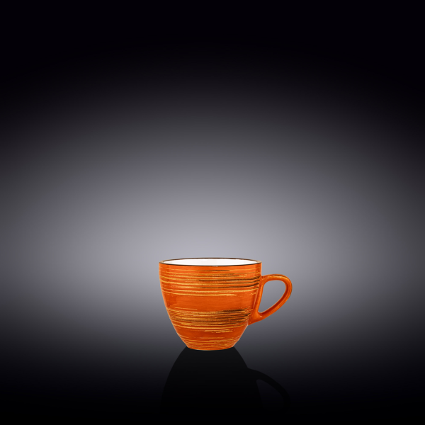 Taza Café Con Platillo 75 Ml Spiral Red by Wilmax - Imagen 2