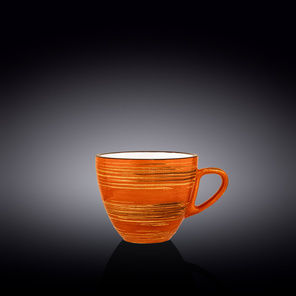 Taza Té Con Platillo 300 Ml Spiral Orange by Wilmax - Imagen 2