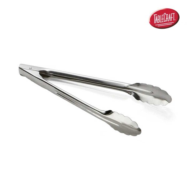 Tenaza Acero Inoxidable Con Resorte 30 Cm Extra Gruesa Tablecraft