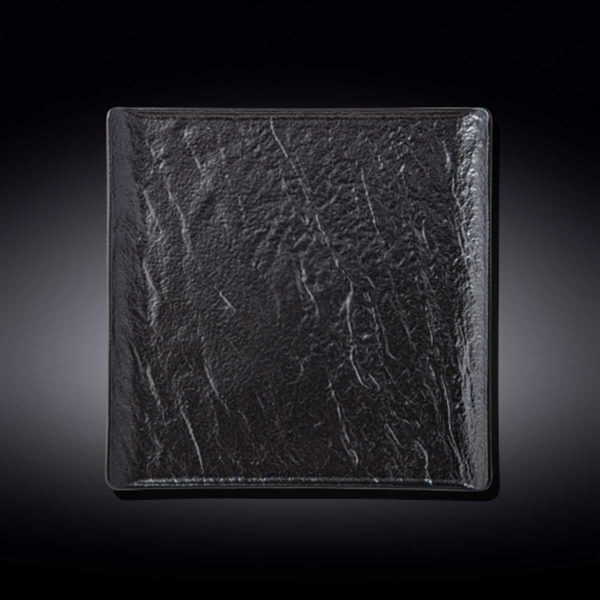 Plato Cuadrado 27 Cm SlateStone by Wilmax